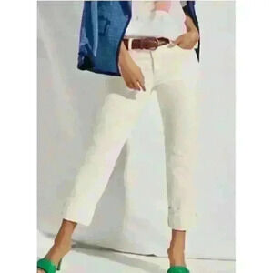 CAbi 6072 White Boyfriend Jeans Sz 4